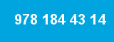 978 184 43 14 978 184 43 14